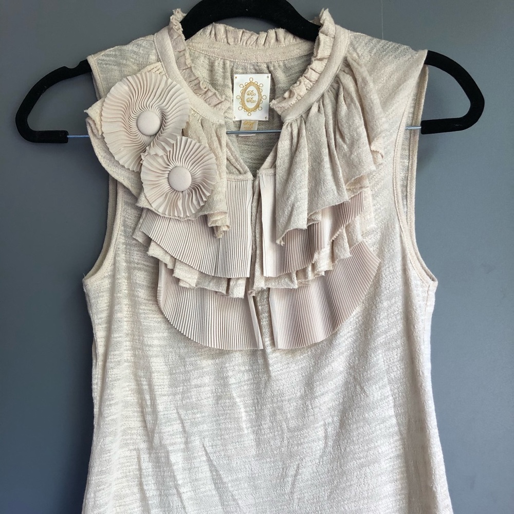 Anthropologie sleeveless top by Ric Rac, XS